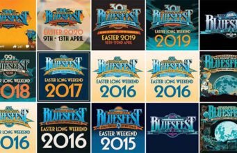 Byron Bay Bluesfest: Where Music and Magic Converge Bluesfest Poster Collage