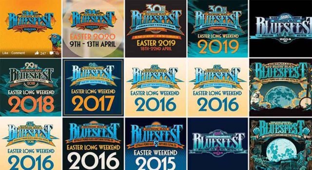 Byron Bay Bluesfest: Where Music and Magic Converge Bluesfest Poster Collage