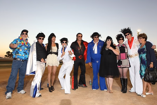 The King Lives at Parkes Elvis Festival Elvis Fans at Parkes Elvis 2012. Photo Credit. Kevin Parker FestivalAustralia.com.au