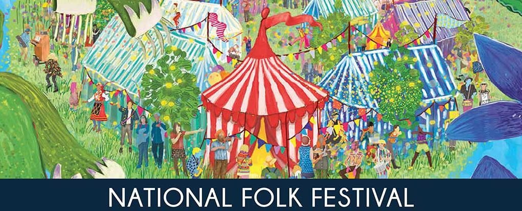 National Folk Festival banner