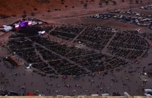 Birdsville Big Red Bash: Worlds Most Remote Music Festival big_red_bash_festival_eveing_aerial_view